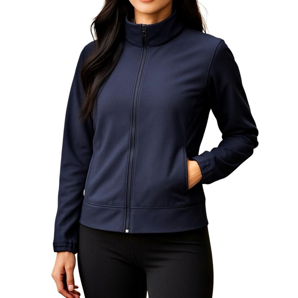 Lululemon Womens Front Zip Vented Back Workout Jacket, Dark Purple,‎ Size 6